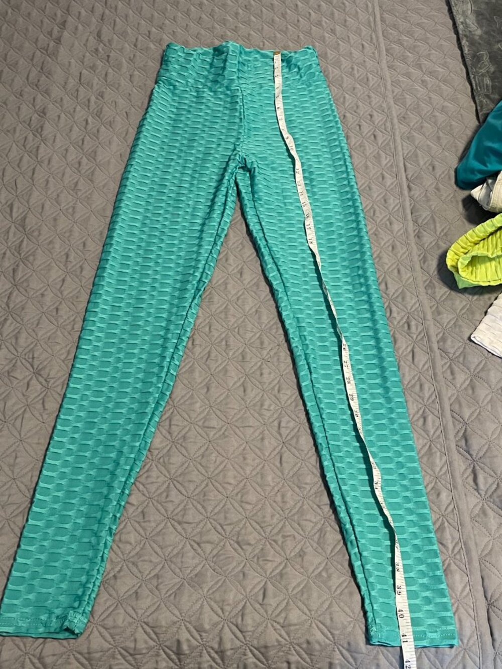 teal leggings